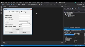 Program Menentukan Harga Barang | Visual Studio 2019 | VB.nett