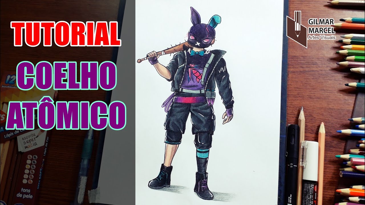 COMO DESENHAR A SKIN COELHO ATÔMICO INCUBADORA FREE FIRE - YouTube