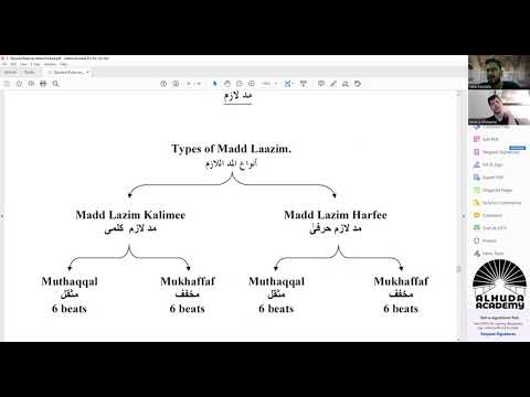 Student Ibrahim Study Madd Lazim Kalimee Muthaqqal with sh Taha