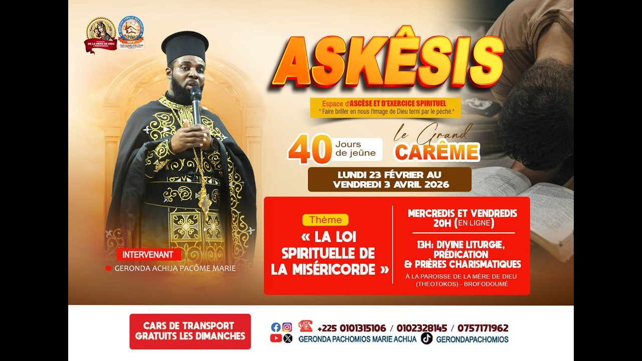 ☦️SPECIAL SYNAXAIRE, LA VIE DES SAINTS du temps de carême du 26 Février 2026.