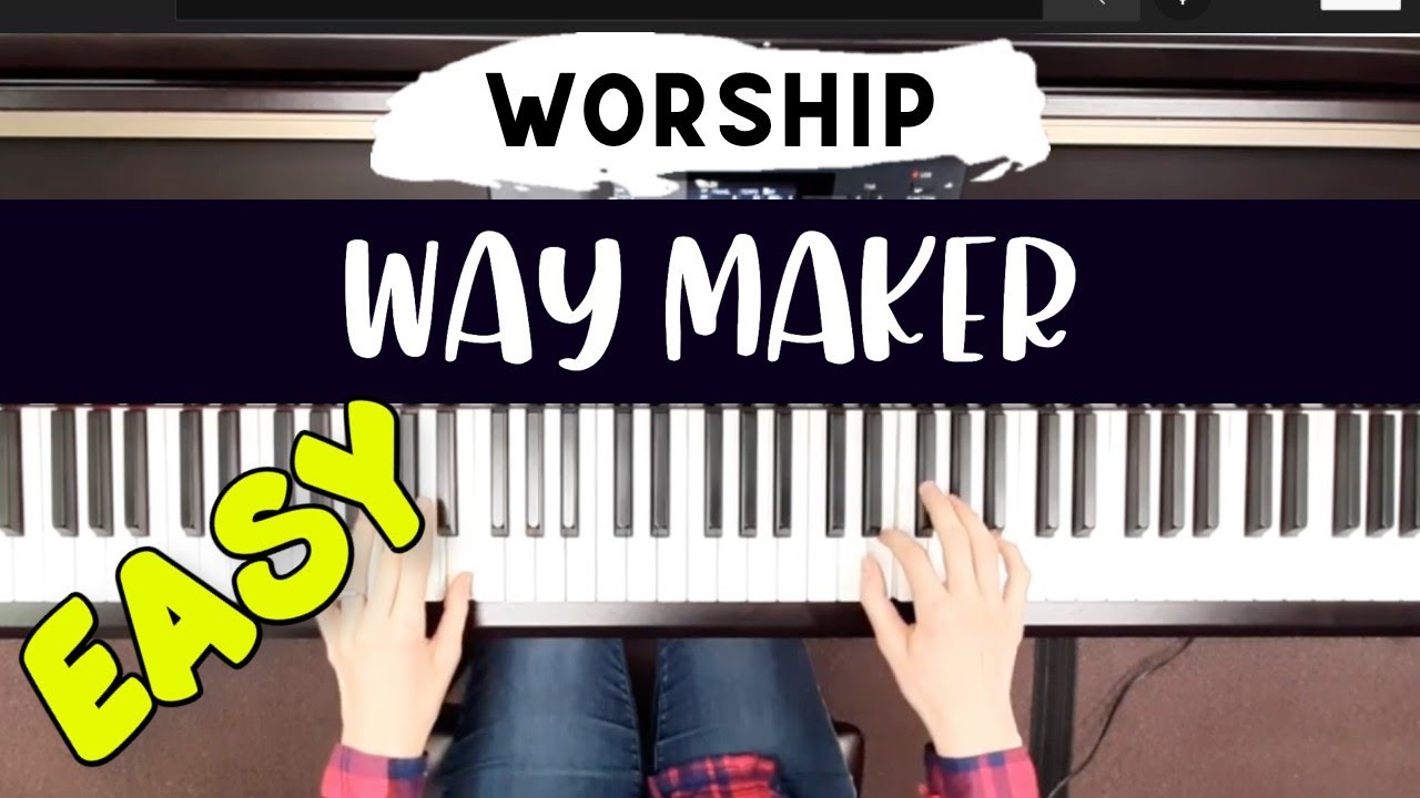WAY MAKER: EASY piano worship TUTORIAL with sheet music in description