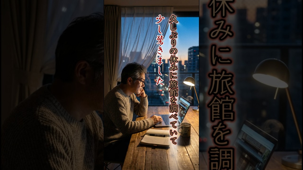 久しぶりの休みに旅館を調べていて、少し驚きました