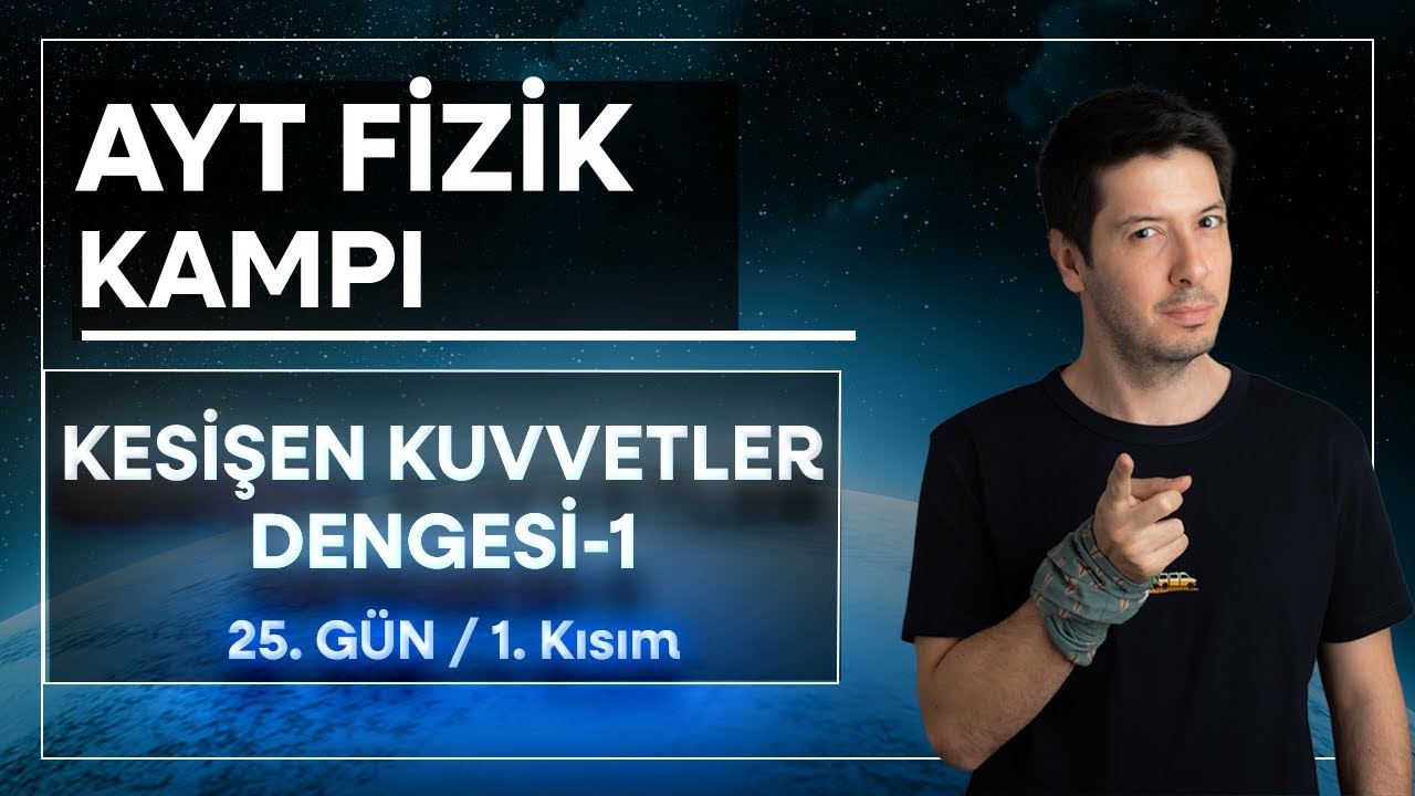37) Denge | Kesişen Kuvvetler Dengesi, İp Gerilmeleri Hesaplamaları  / ( 25. Gün / 1. Kısım )