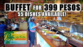 [4K] Solid 55 Buffet Dishes For Only 399 Pesos in PUERTO PRINCESA! ISLA FIESTA RESTAURANT!