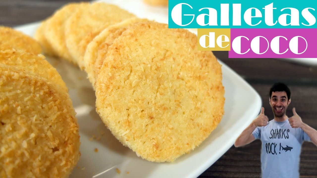 GALLETAS de COCO CASERAS 😍🍪😋, BLANDITAS y DELICIOSAS Receta # 293