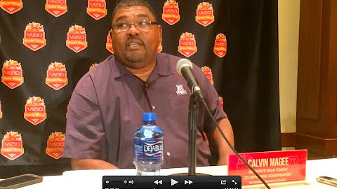 UA offensive coordinator Calvin Magee