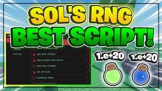 Sol's RNG Script GUI / Hack (QUICK ROLL, AUTO ROLL, INF POTIONS, AND MORE) *PASTEBIN*