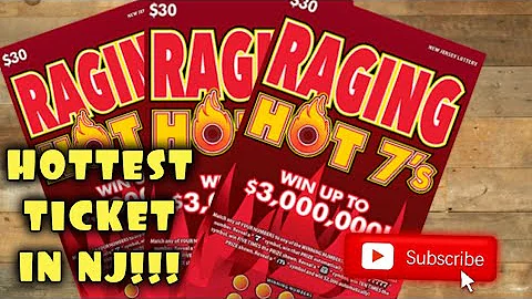 Hottest Ticket in NJ | 3x $30 Raging Hot 7's $3,000,000 Top Prize | NJ Lottery
