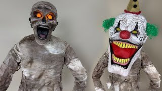 Half Mummy Animatronic 2026 Lowe's Halloween Unboxing + Headswitch