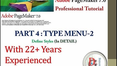 Adobe PageMaker (Tutorial 4 part 2) || BEGINNERS TO PROFESSIONAL