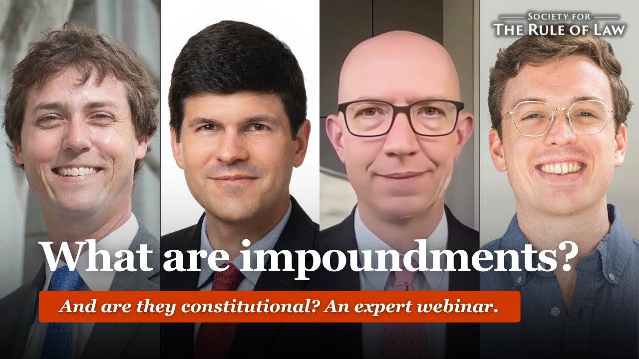 Are Impoundments Constitutional? | VIRTUAL EVENT