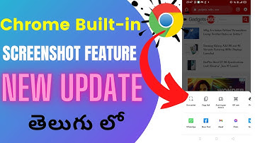 How to use Google chrome built-in screenshot tool in Telugu| #Trending
