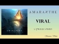 AMARANTHE - Viral (LYRICS VIDEO)