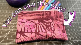 Easy beginner sewing project: Zipper pouch