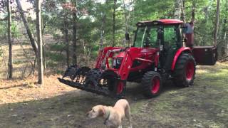 McKee 720 SnoLander John Deere 270 3PT Snowblower Mounted on a Kioti Tractor