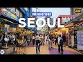 Seoul korea  hongdae shopping streets and sinchon 2023 walking tour