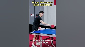 Zhang Jike flicks everything #tabletennis #pingpong
