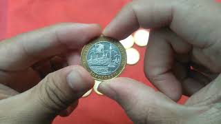 Unboxing letter from RUSSIA. Containing commemorative Bi-metal coins || swap letter, Bimetal coins