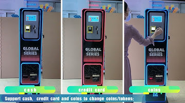 Automatic Coin Exchange Machine Token Change Machine Bill Changer for Games Machine #tokenchanger