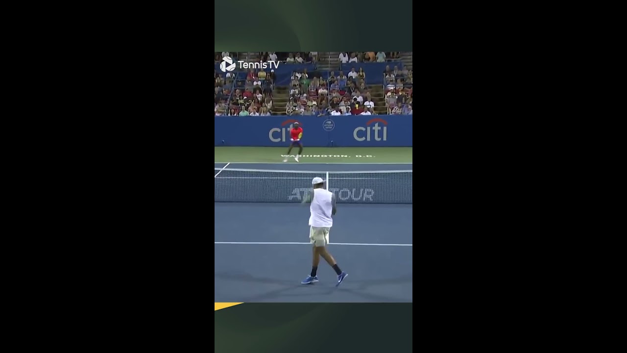 Tiafoe and Kyrgios Laugh After Insane Volley!