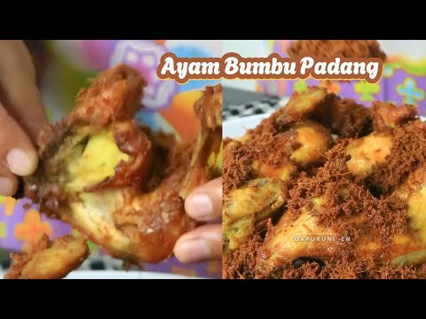 Variasi Masakan Resep Ayam Goreng Yang Enak Dan Praktis - Ayam Bumbu Padang / Ayam Goreng Lengkuas Yang Menggugah Selera