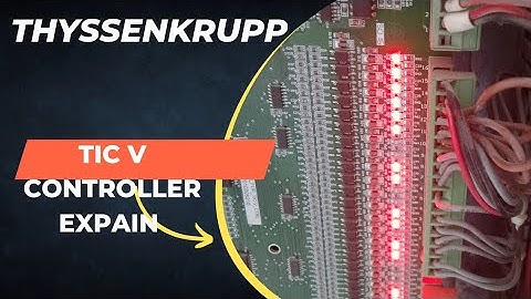 ThyssenKrupp tic v Elevators controller system wiring and Setup terminals connection field wiring