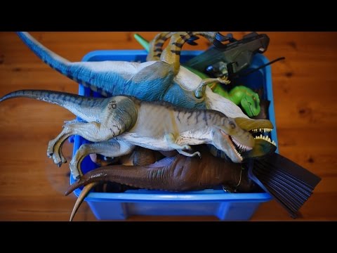 dinosaur toy bin