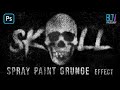 Photoshop how to create a spray paint grunge effect