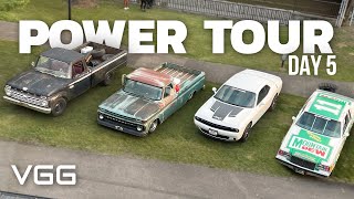 Crossing a Mountain Pass in 60s Ford and Chevy Trucks  Final Day Of Power Tour!