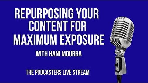 Repurpose Your Content with Maximum Exposure with Hani Mourra