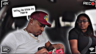 USED RUBBER IN MY PURSE PRANK ON HUSBAND!! *HE WENT OFF*