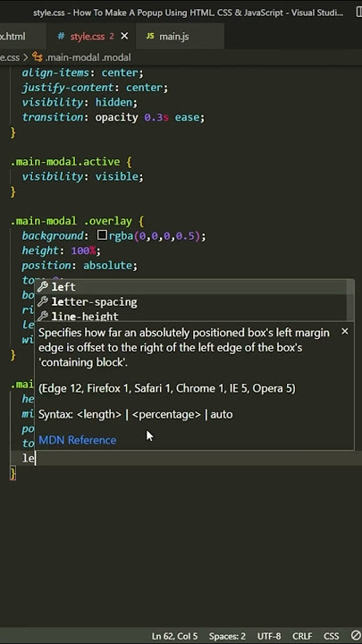 How To Make A Popup Modal Box Using HTML CSS & JavaScript