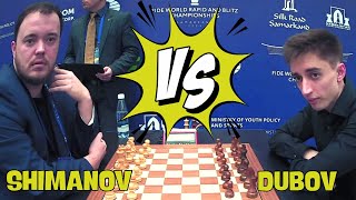 Shimanov Aleksandr VS Dubov Daniil II 2023 FIDE World Rapid Championship R6