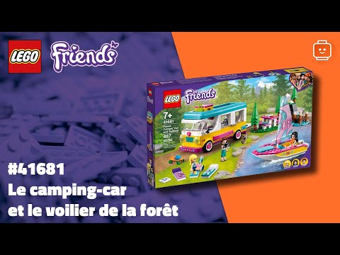 LEGO Friends 41681 Le camping car et le voilier de la forêt