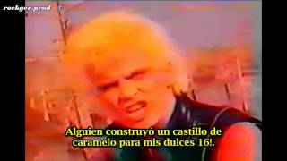 Billy Idol Sweet Sixteen (subtitulado español)