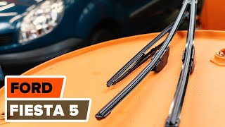 How to change front wiper blades on FORD FIESTA 5 TUTORIAL | AUTODOC