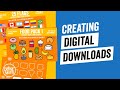 How to Create Digital Downloads for Etsy or Shopify | Make SVG, EPS, DXF, PNG Files that SELL