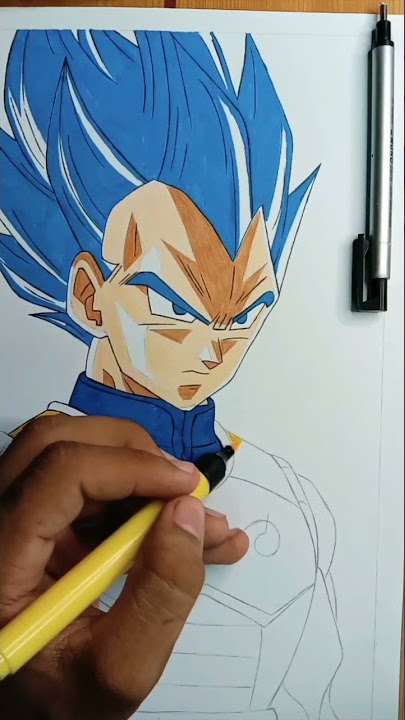 Vegeta blue evolution drawing by me : r/DragonBallArt