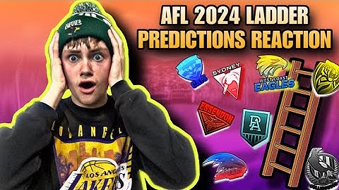 REACTING TO MY 2024 AFL LADDER PREDICTIONS + FINALS