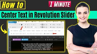 How to center text in revolution slider 2026