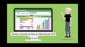 Cambiar el texto en VBA de Excel 2019