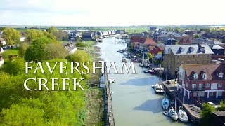 Drone footage of Faversham Creek