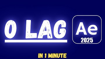 RUN YOUR AFTER EFFECT 10 TIMES SMOOTHER :)