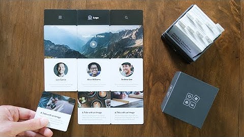 Wireframe Deck v2 on Kickstarter: Build Wireframes on Your Desk
