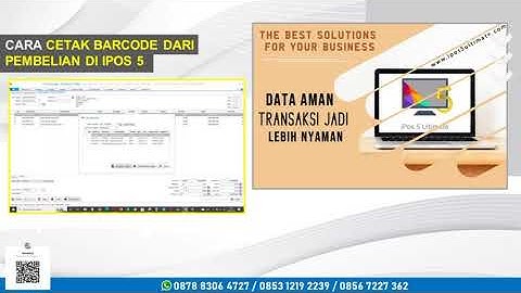 Cara cetak barcode dari pembelian di ipos 5