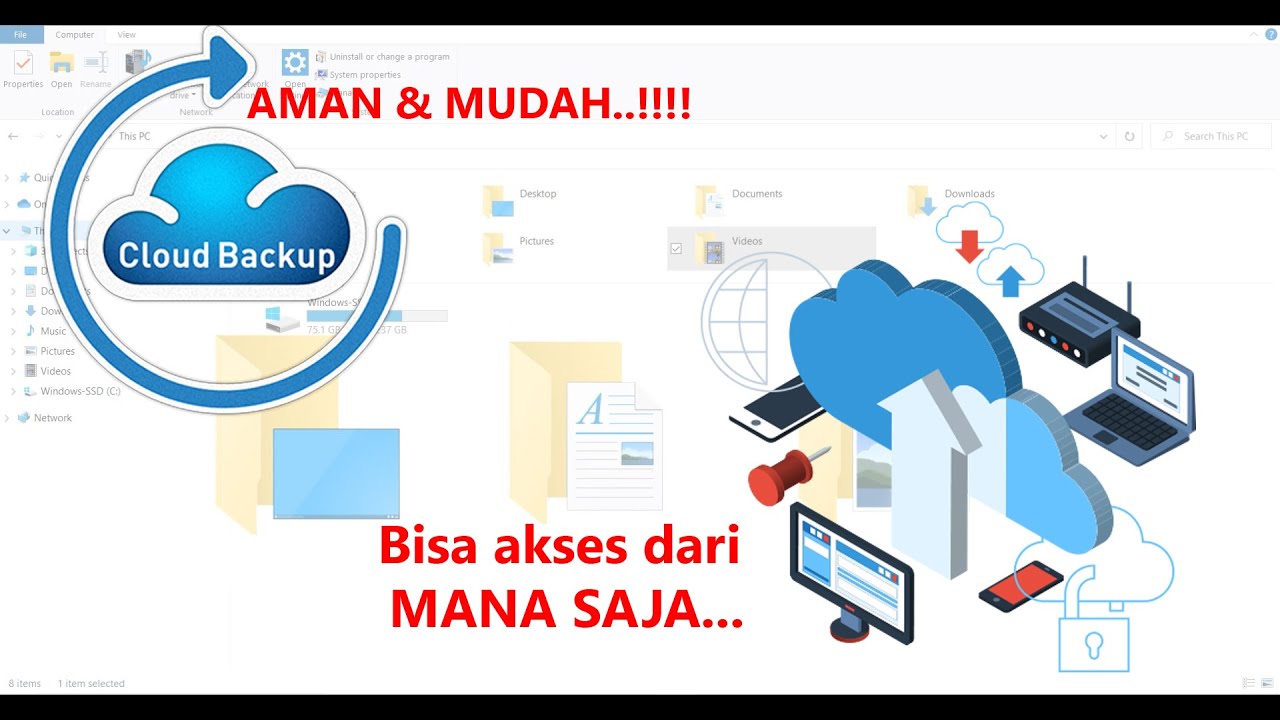 Onedrive part-2 -- Backup Folder PC anda lebih aman dan mudah..!! - YouTube