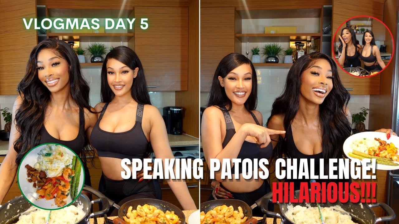 VLOGMAS 5: HILARIOUS CHRISTMAS COOKING & DRINKS (PATOIS CHALLENGE) (AIRPODS GIVEAWAY)