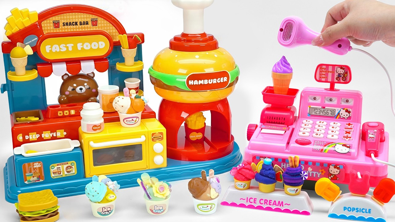 Unboxing Rainbow Food Toys ASMR