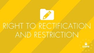 GDPR - Right to Rectification
