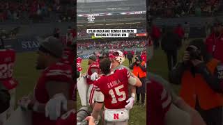 This embrace is everything you need to know about Heinrich Haarberg and Dylan Raiola #Huskers #GBR Profile